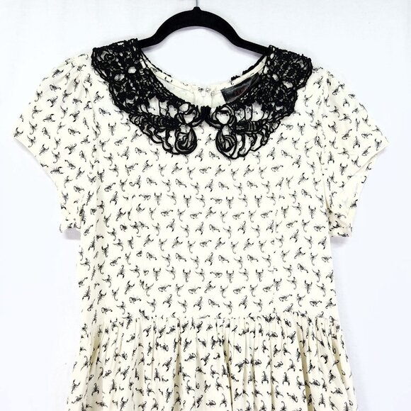 Penny Dreadful Scorpion Dress Lace Collar Size Large Mini - Picture 4 of 16